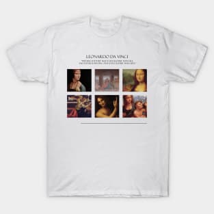 Leonardo da Vinci Famous Paintings T-Shirt